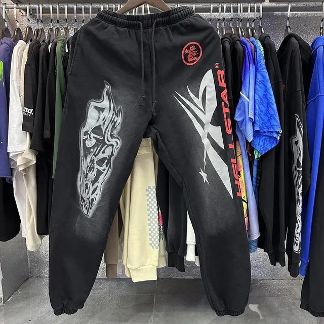 Hellstar Jogger Skull Print