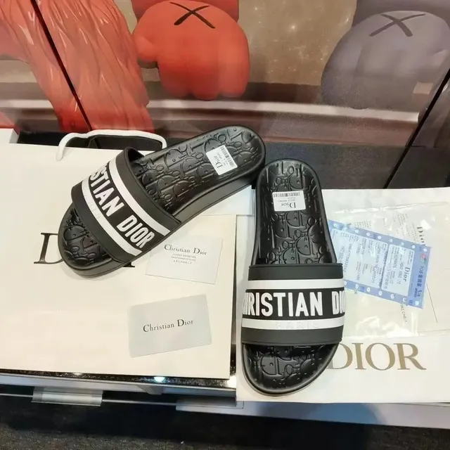 Dior Slide Sandal Oblique Logo