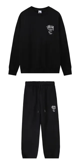 Stüssy × Nike Crewneck and Joggers Set