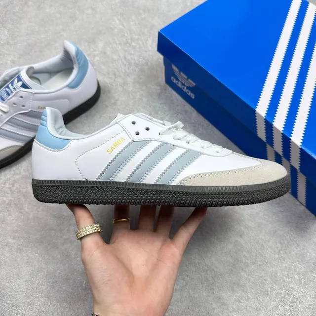 Adidas Samba White Light Blue