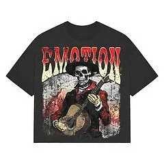 Graphic Tee Emotion Skull Guitar