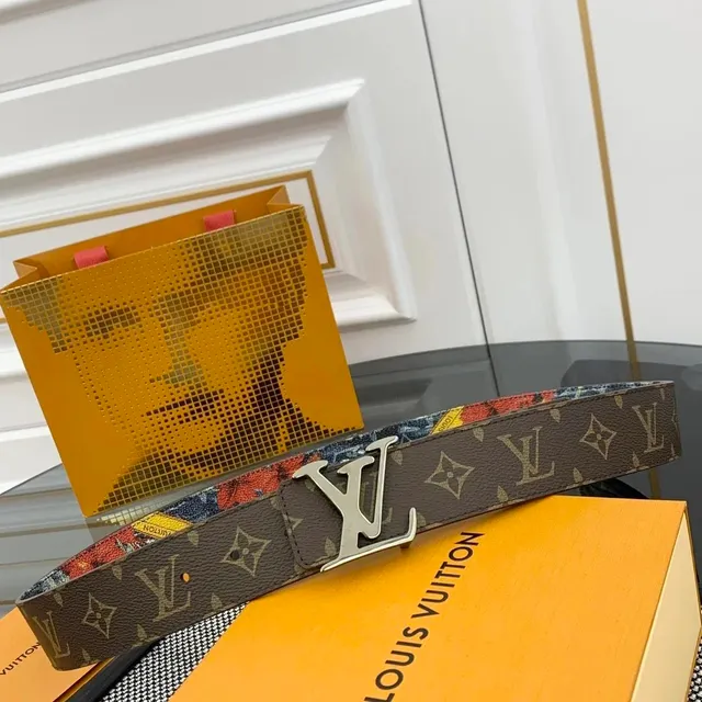 Louis Vuitton Reversible Monogram Belt Multicolor Floral Print
