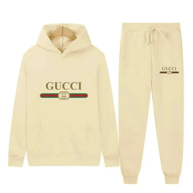 Gucci Hoodie and Joggers Set GG Web Logo