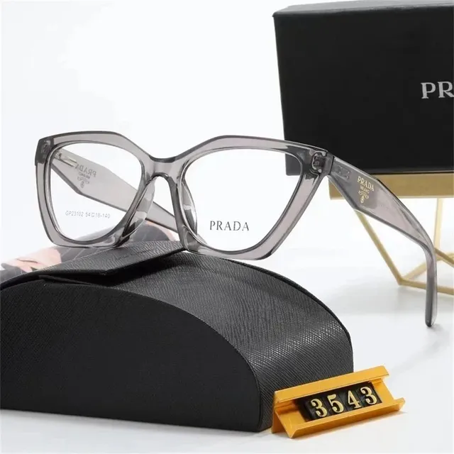 Prada Eyeglasses Transparent Grey Acetate