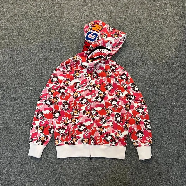 BAPE Shark Hoodie Hello Kitty Camo