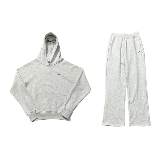 Hoodie and Joggers Set Heather Grey