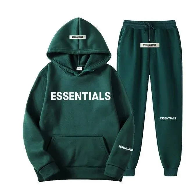 Fear of God Essentials Hoodie and Joggers Set Essentials Logo