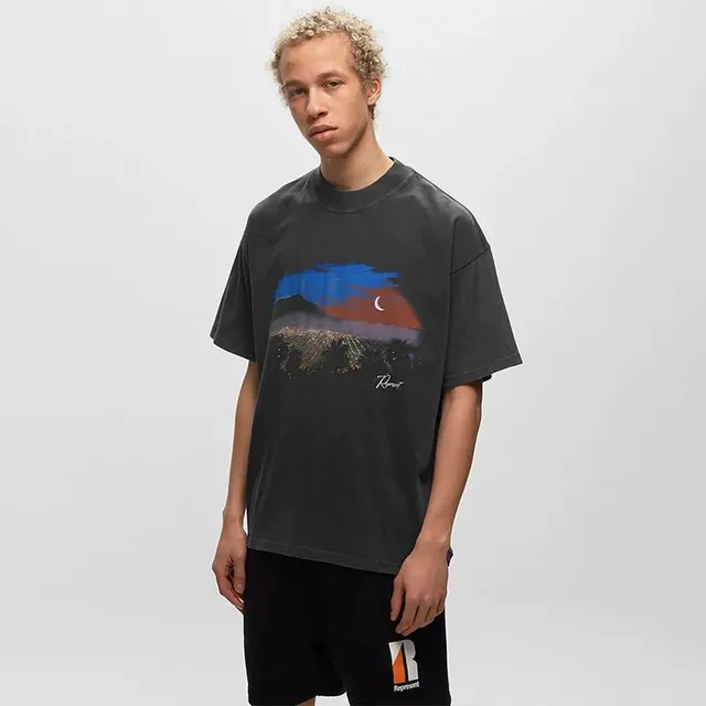 Represent Graphic Tee Night Landscape Print