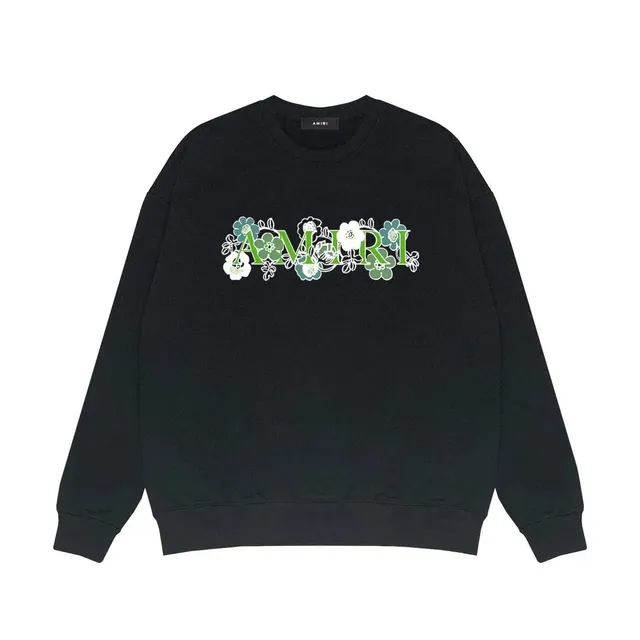 Amiri Crewneck Sweatshirt Floral Logo