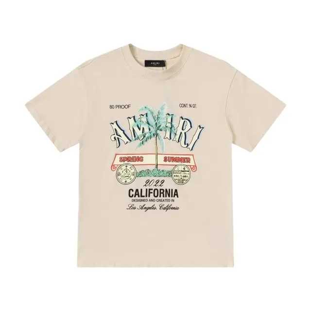 Amiri Graphic Tee California Palm Print