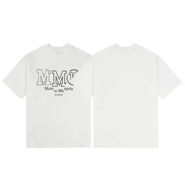 Maison Margiela Logo T-Shirt MM6 Outline Logo
