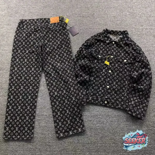Louis Vuitton Monogram Denim Set All-Over LV Print