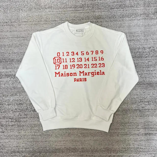 Maison Margiela Cotton Sweatshirt Number Print