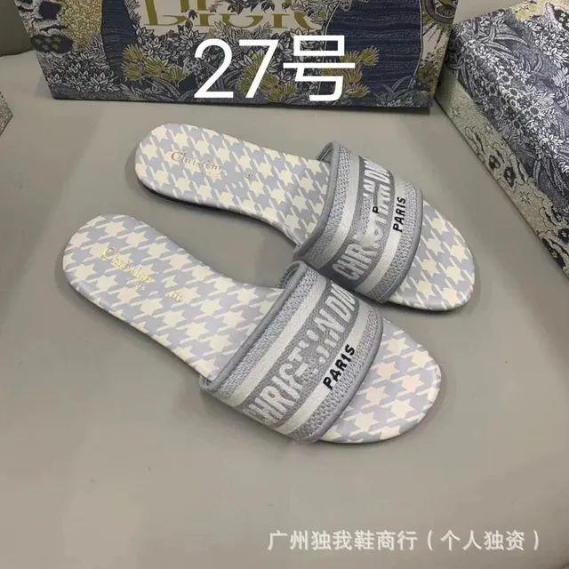 Dior B22 Slide Houndstooth