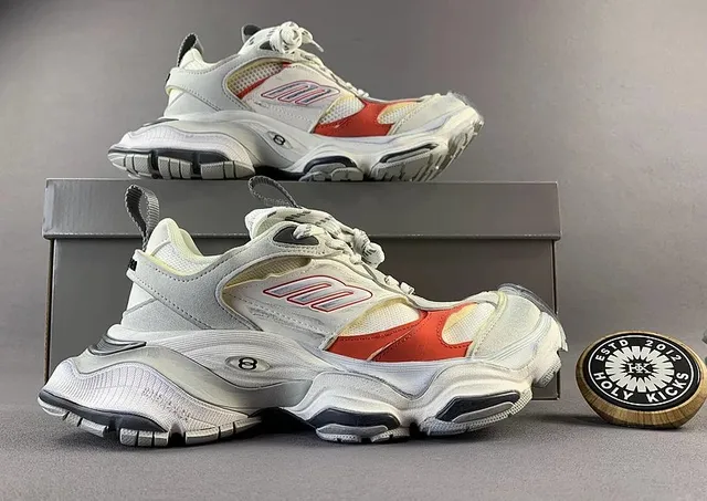 Balenciaga Triple S White Red