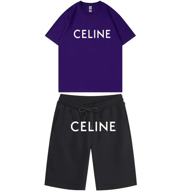 Celine Logo Set Purple and Black