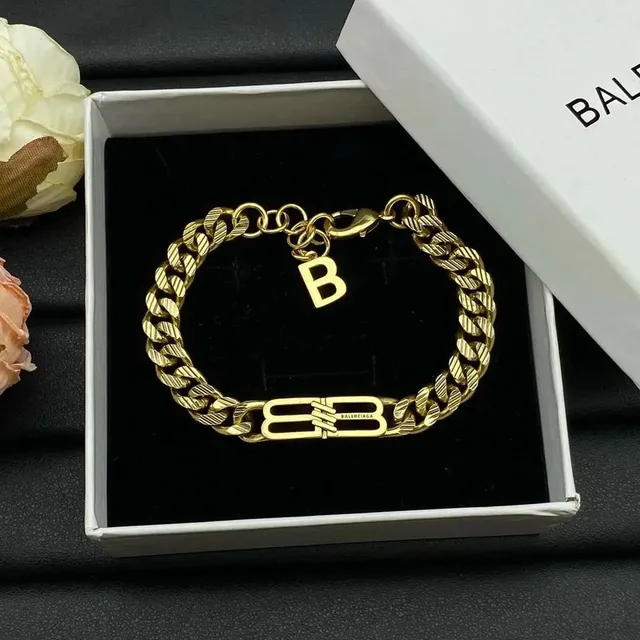 Balenciaga Chain Bracelet BB Logo