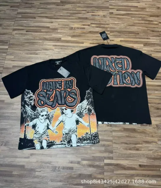 Mixed Emotion Graphic Tee Angels Print