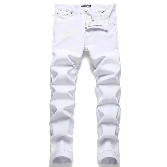 Slim Fit Jeans Solid White
