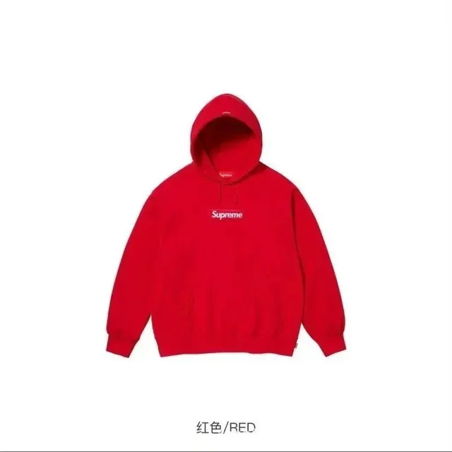 Supreme Box Logo Hooded Sweatshirt Red