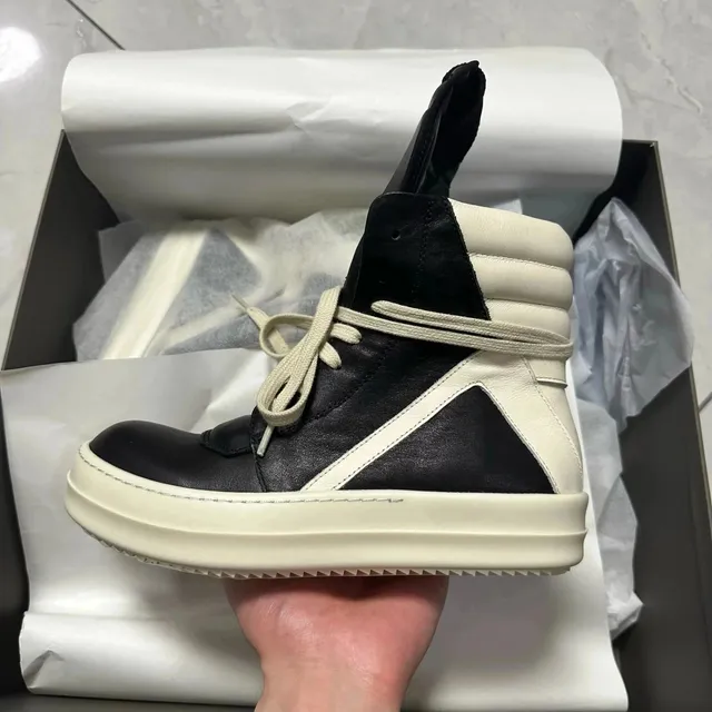 高帮皮面大三角