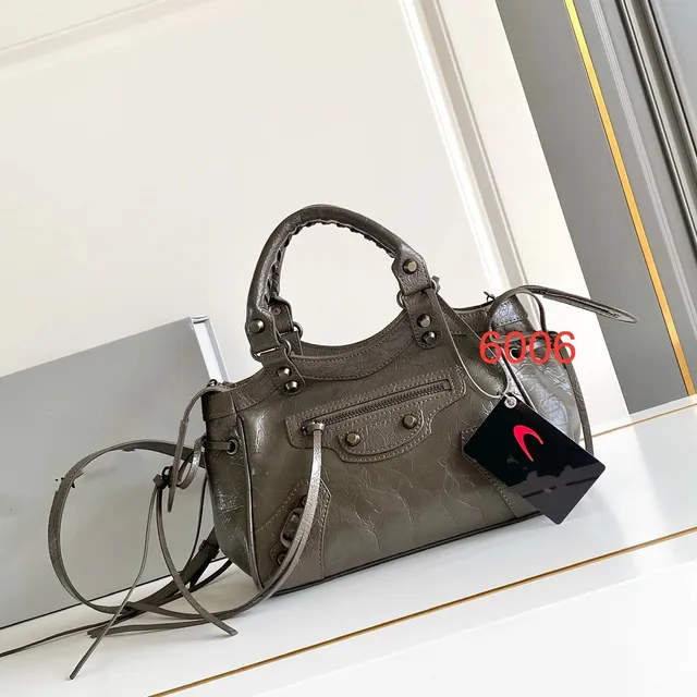 Balenciaga Cagole Mini Crinkled Leather