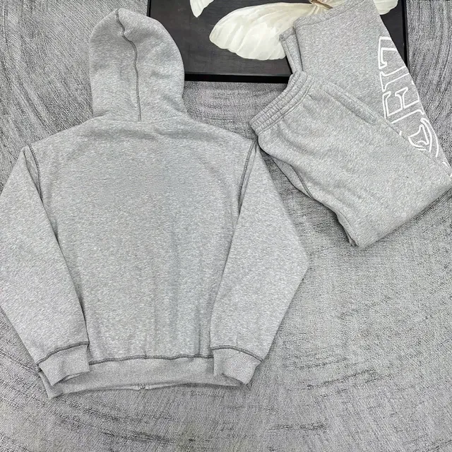 Fear of God Essentials Hoodie and Joggers Set Heather Grey