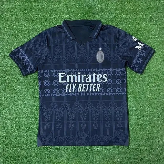 AC Milan × Adidas Home Jersey Ornamental Print