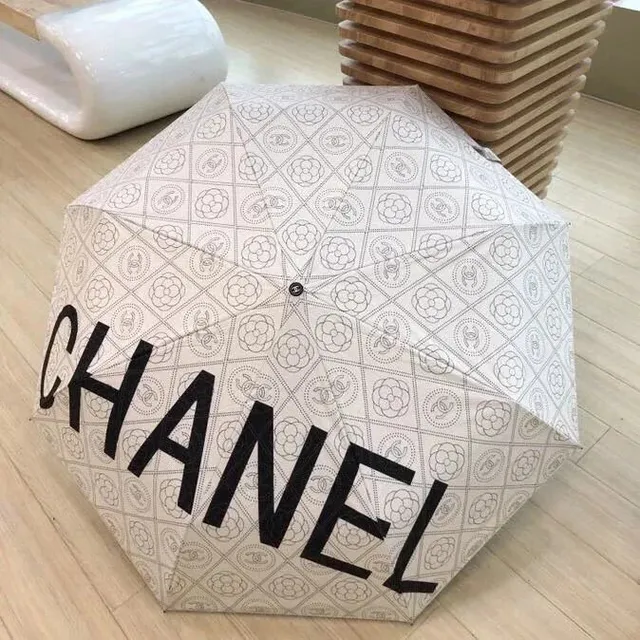 Chanel Umbrella Camellia Print