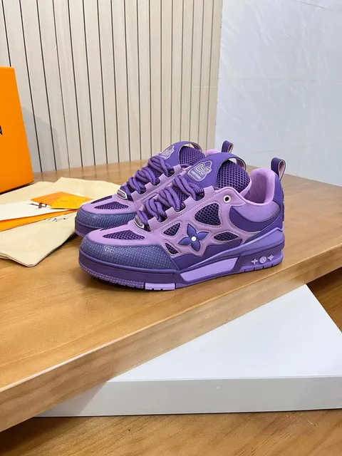 Louis Vuitton LV Trainer Monogram Mesh Purple