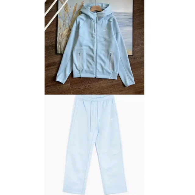Nike Tech Fleece Hoodie and Joggers Light Blue