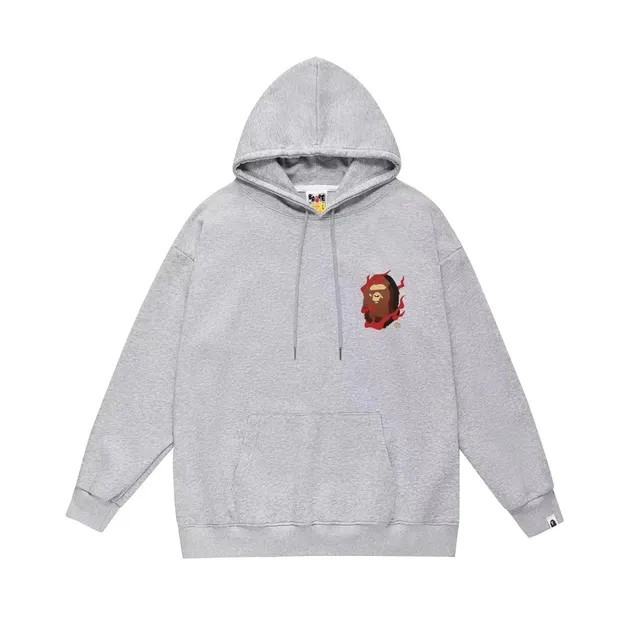 BAPE Shark Hoodie Flame Ape Head