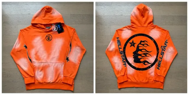 Hellstar Hooded Sweatshirt Tie-Dye Flame Print