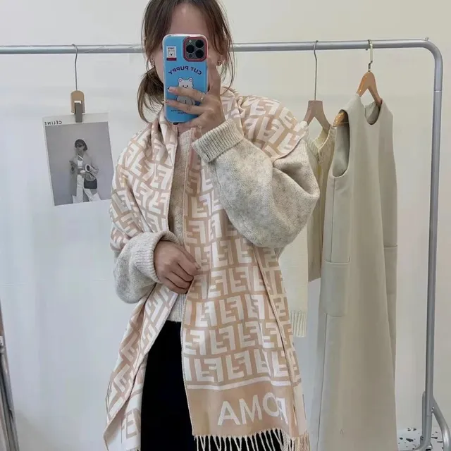 Fendi FF Logo Scarf Monogram Print