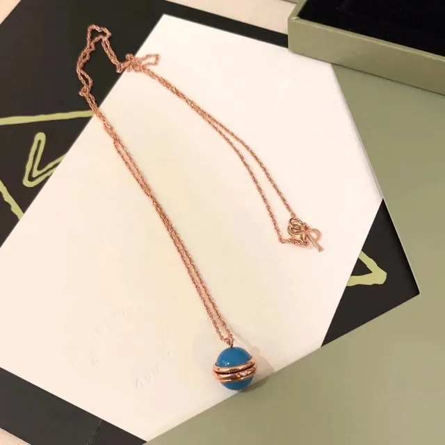 Tiffany & Co. HardWear Sphere Pendant Turquoise Enamel