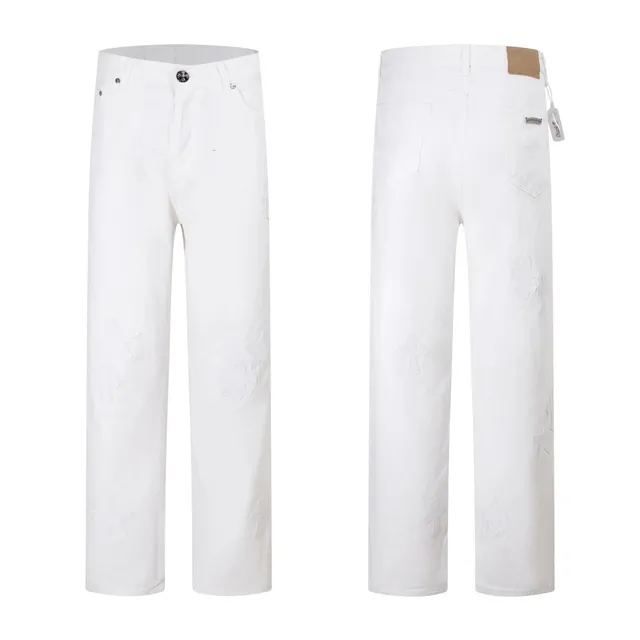 Chrome Hearts Cross Embroidered Jeans