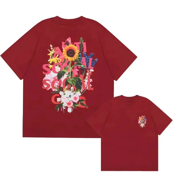 Anti Social Social Club Floral Graphic Tee Sunflower Bouquet