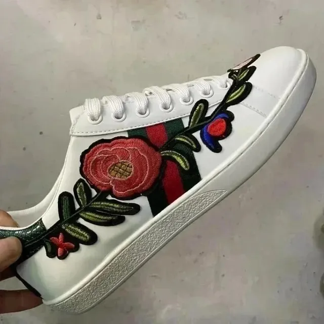 Gucci Ace Low Floral Embroidery
