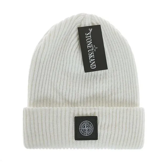 Stone Island Ribbed Beanie Logo Patch