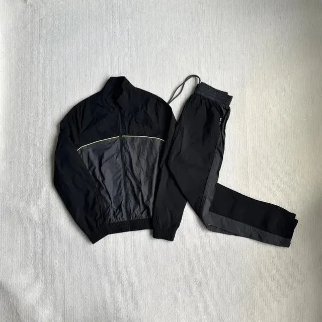 The North Face Track Suit Black with Reflective Trim
