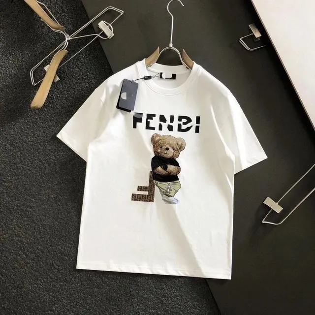 Fendi Graphic T-Shirt Teddy Bear Logo