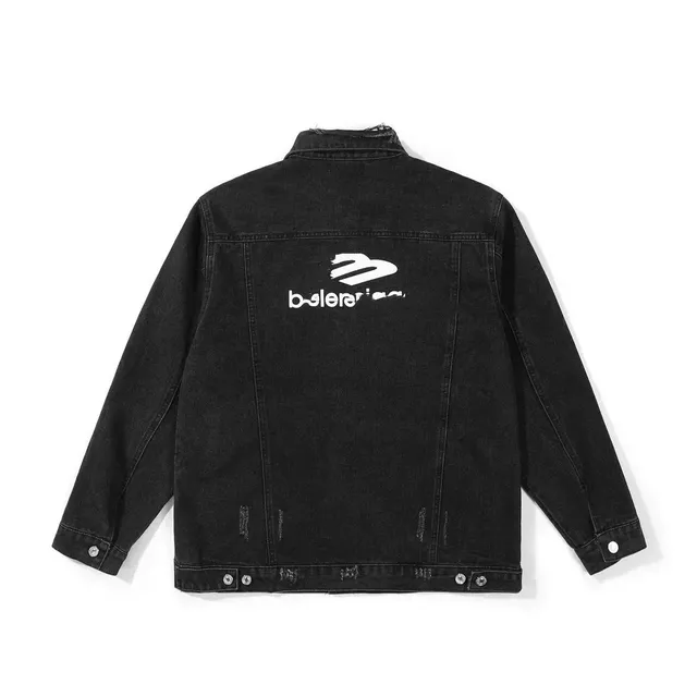 Balenciaga Denim Jacket Logo Back