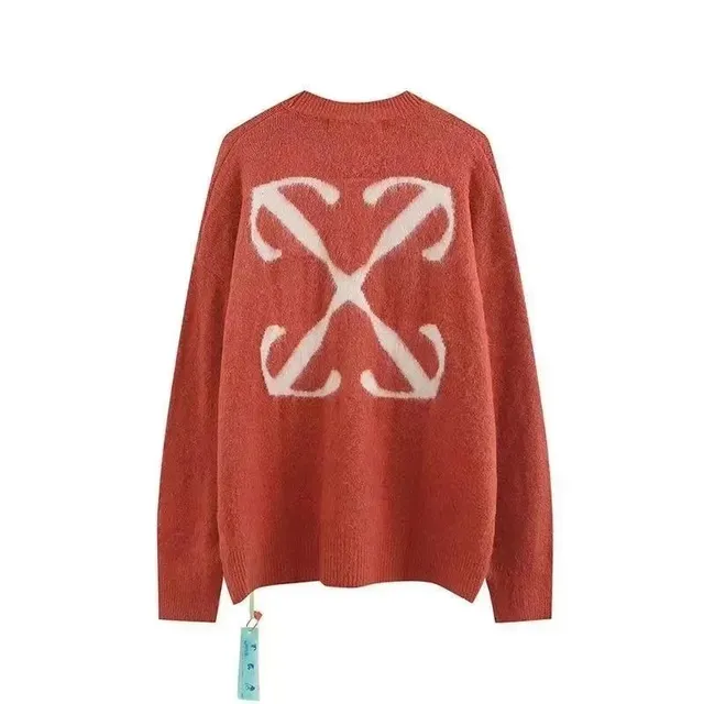 Off-White Knit Sweater Diagonal Arrow Logo