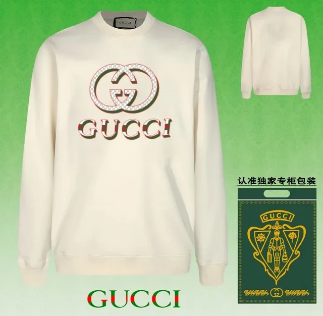 Gucci Crewneck Sweatshirt GG Logo Embellished