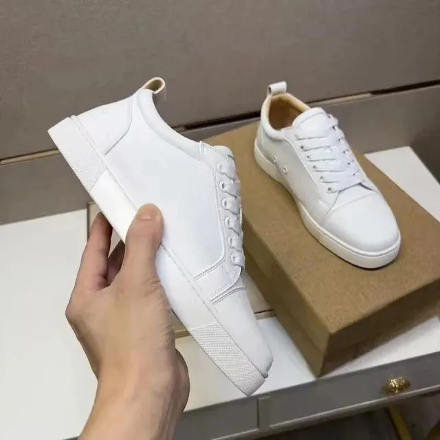 Christian Louboutin Louis Junior Triple White
