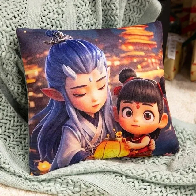 哪吒+敖丙抱枕-正方38cm