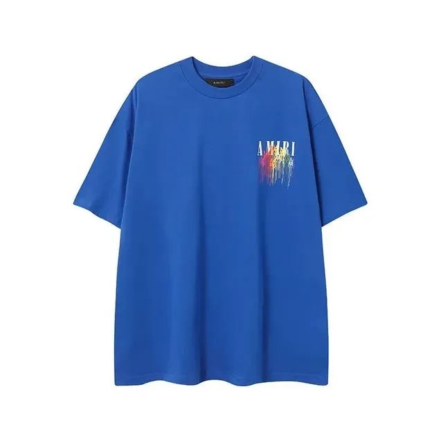 Amiri Graphic Tee Rainbow Logo Print