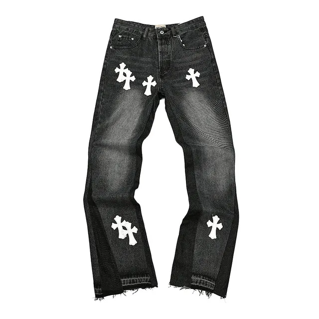 Chrome Hearts Jeans Cross Patch
