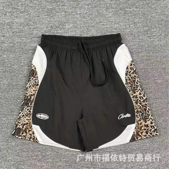 Corteiz Track Shorts Leopard Panel