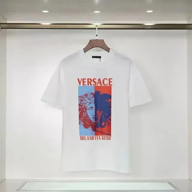 Versace Graphic T-Shirt Medusa Print